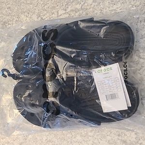 Black classic crocs